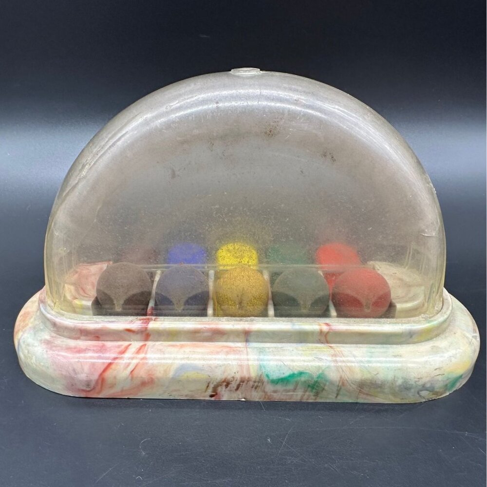 Vintage Childs Toy 1940s Tap A Toy Wooden Balls Bouncing Anthony USA Rainbow - Picture 3 of 10